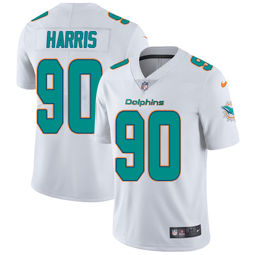 2019 men Miami Dolphins #90 Harris white Nike Vapor Untouchable Limited NFL Jersey->women nfl jersey->Women Jersey